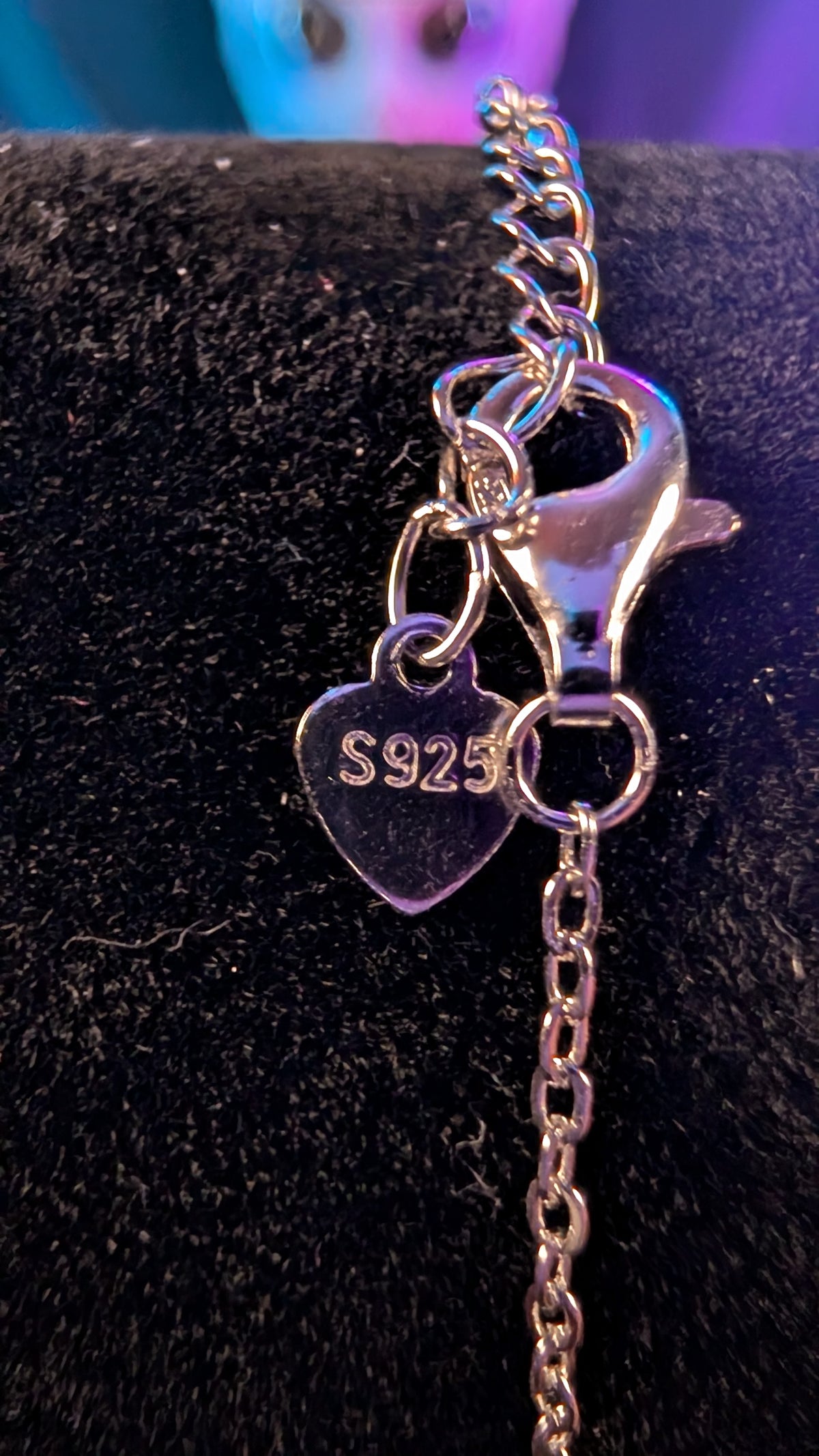 Galactic Ice 1CT Cosmic Heart Moissanite S925 Sterling Silver Bracelet