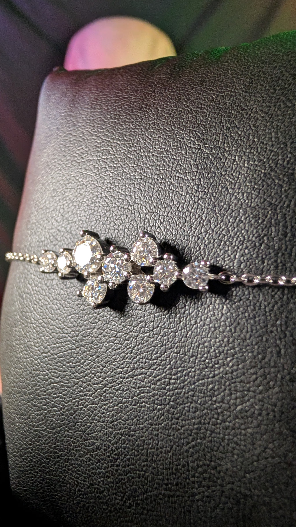 Galactic Ice Cosmic Constellation Moissanite S925 Sterling Silver Bracelet