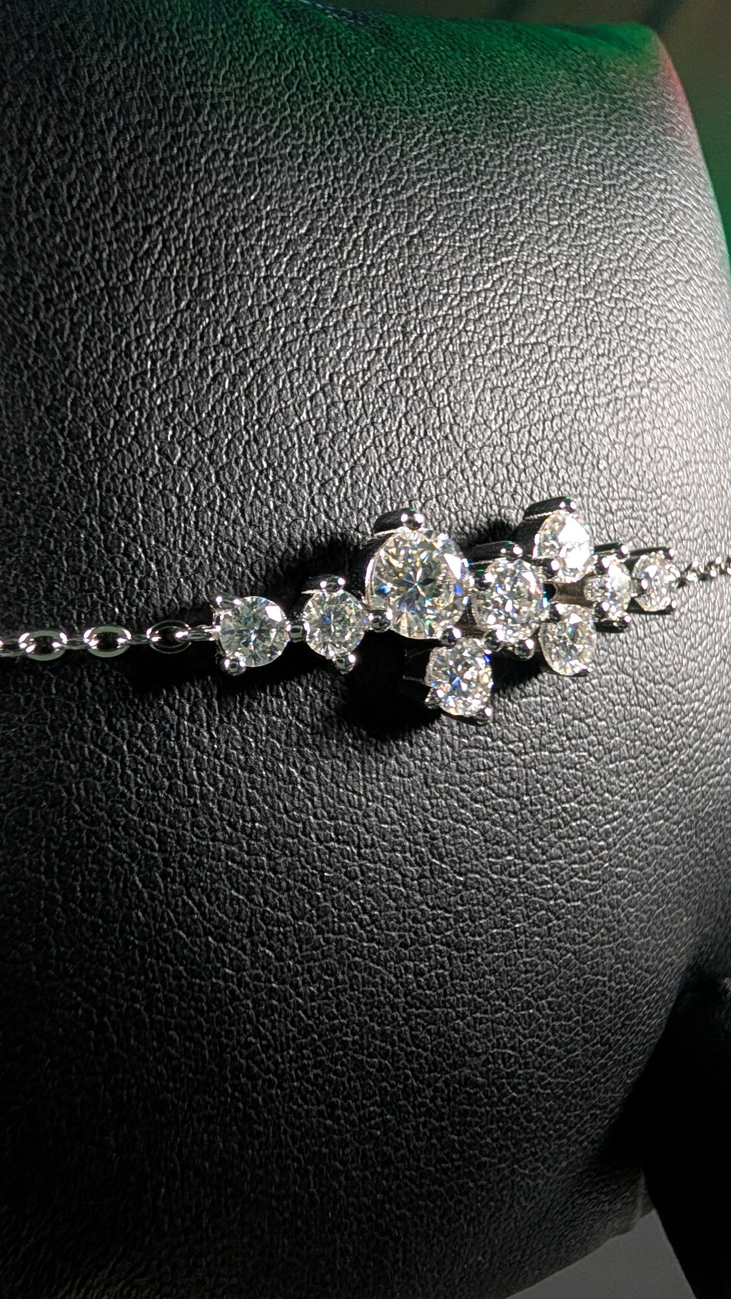 Galactic Ice Cosmic Constellation Moissanite S925 Sterling Silver Bracelet