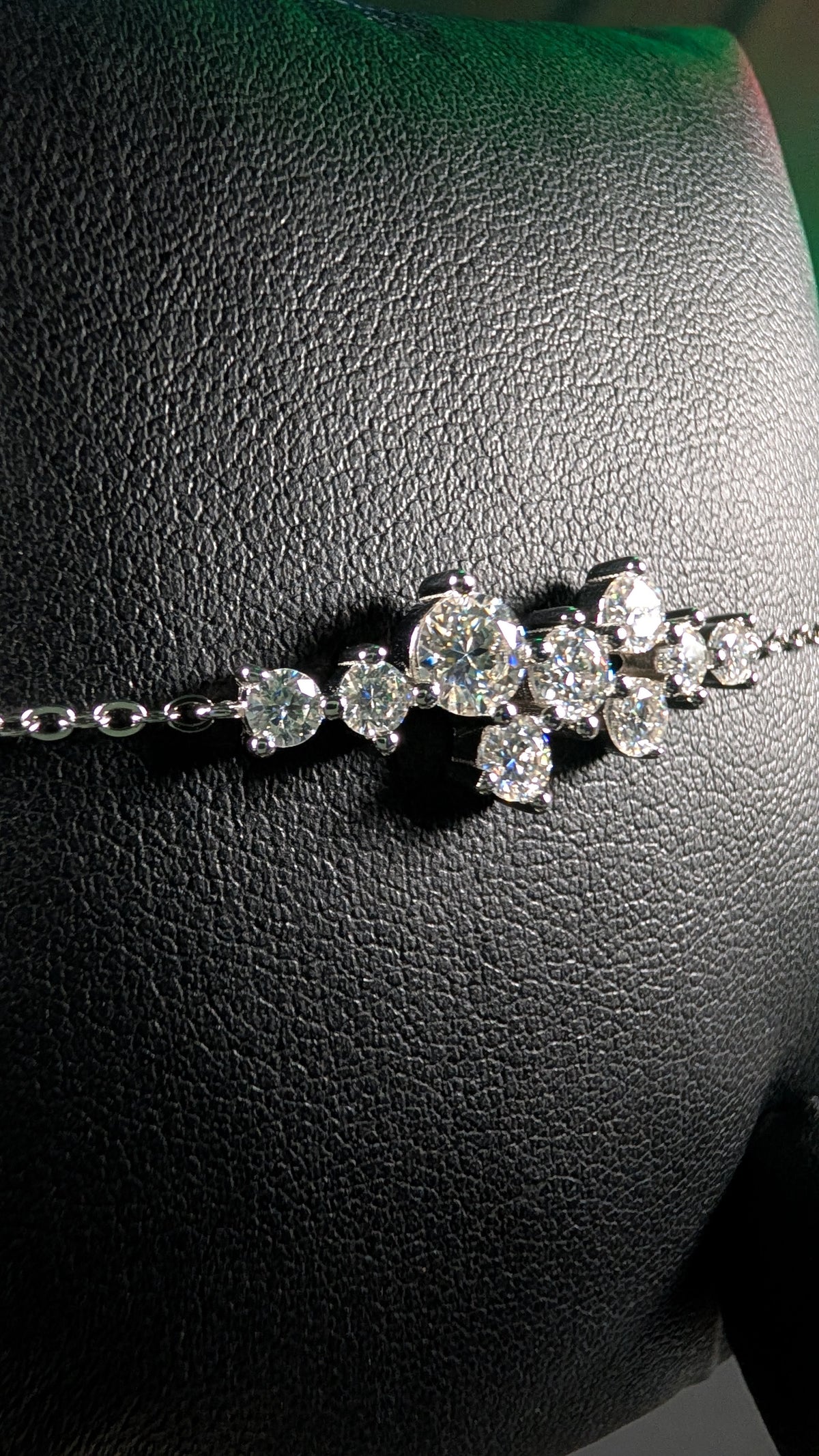 Galactic Ice Cosmic Constellation Moissanite S925 Sterling Silver Bracelet