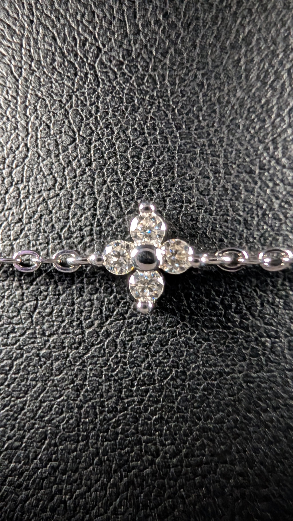 Galactic Ice 0.6CT Starlight Quasar Moissanite S925 Sterling Silver Cluster Bracelet