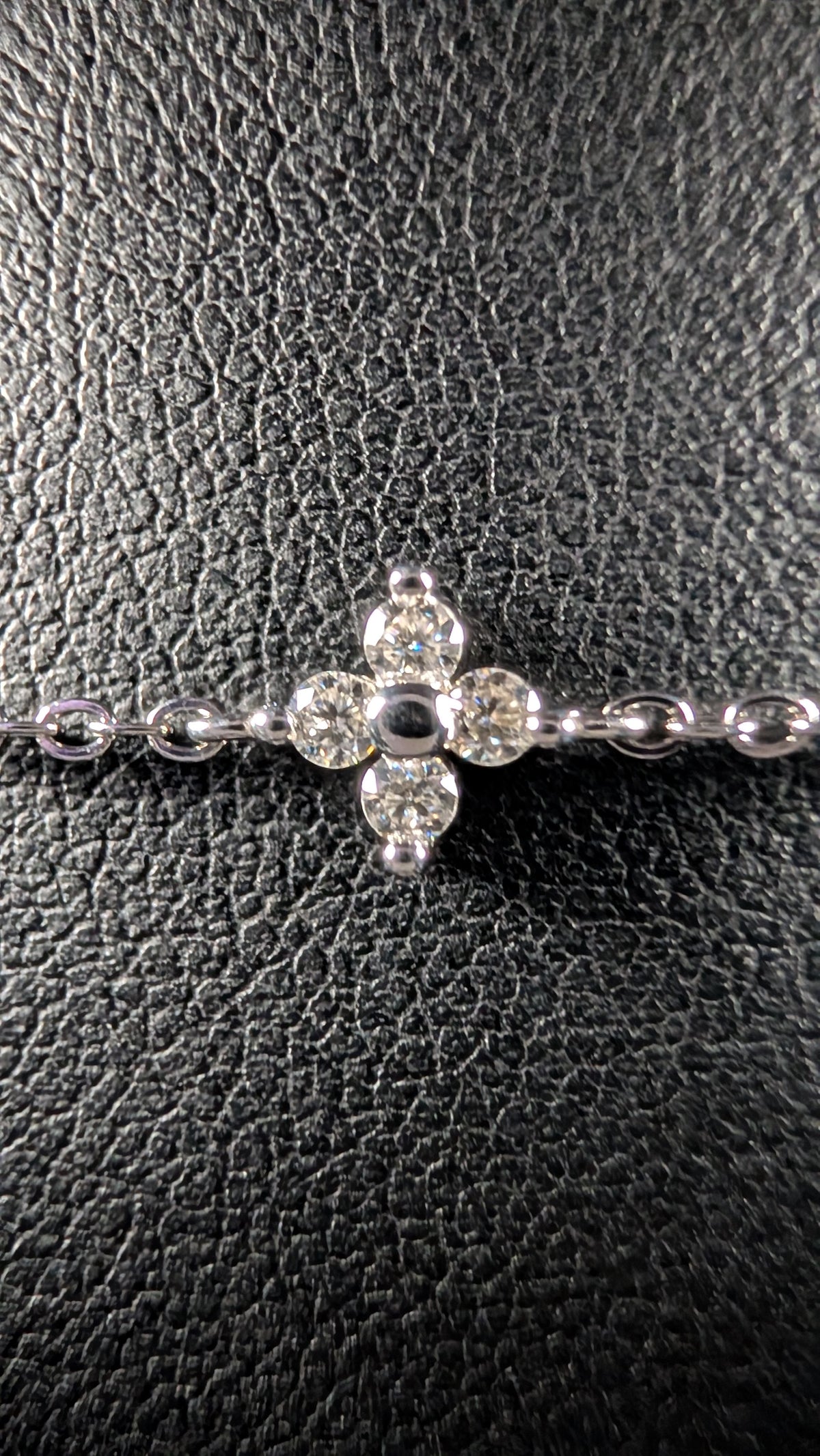 Galactic Ice 0.6CT Starlight Quasar Moissanite S925 Sterling Silver Cluster Bracelet