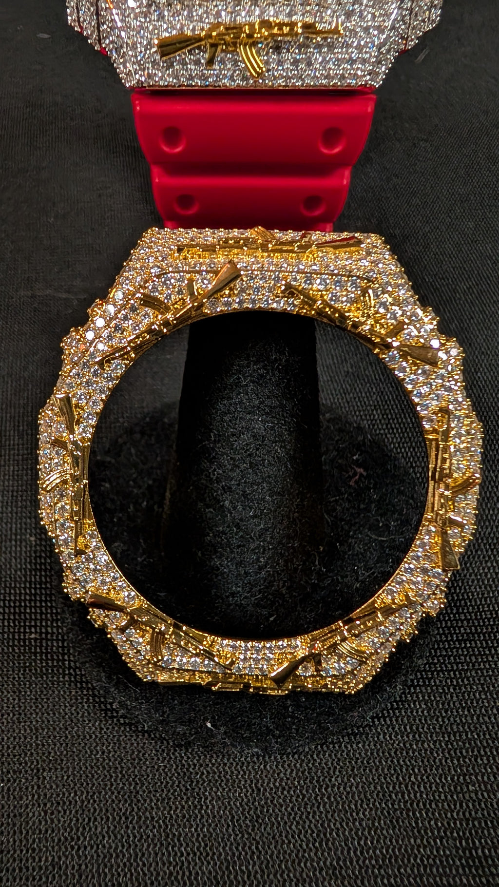 Galactic Ice Cosmic Drip Moissanite Bezel & Buckle Set