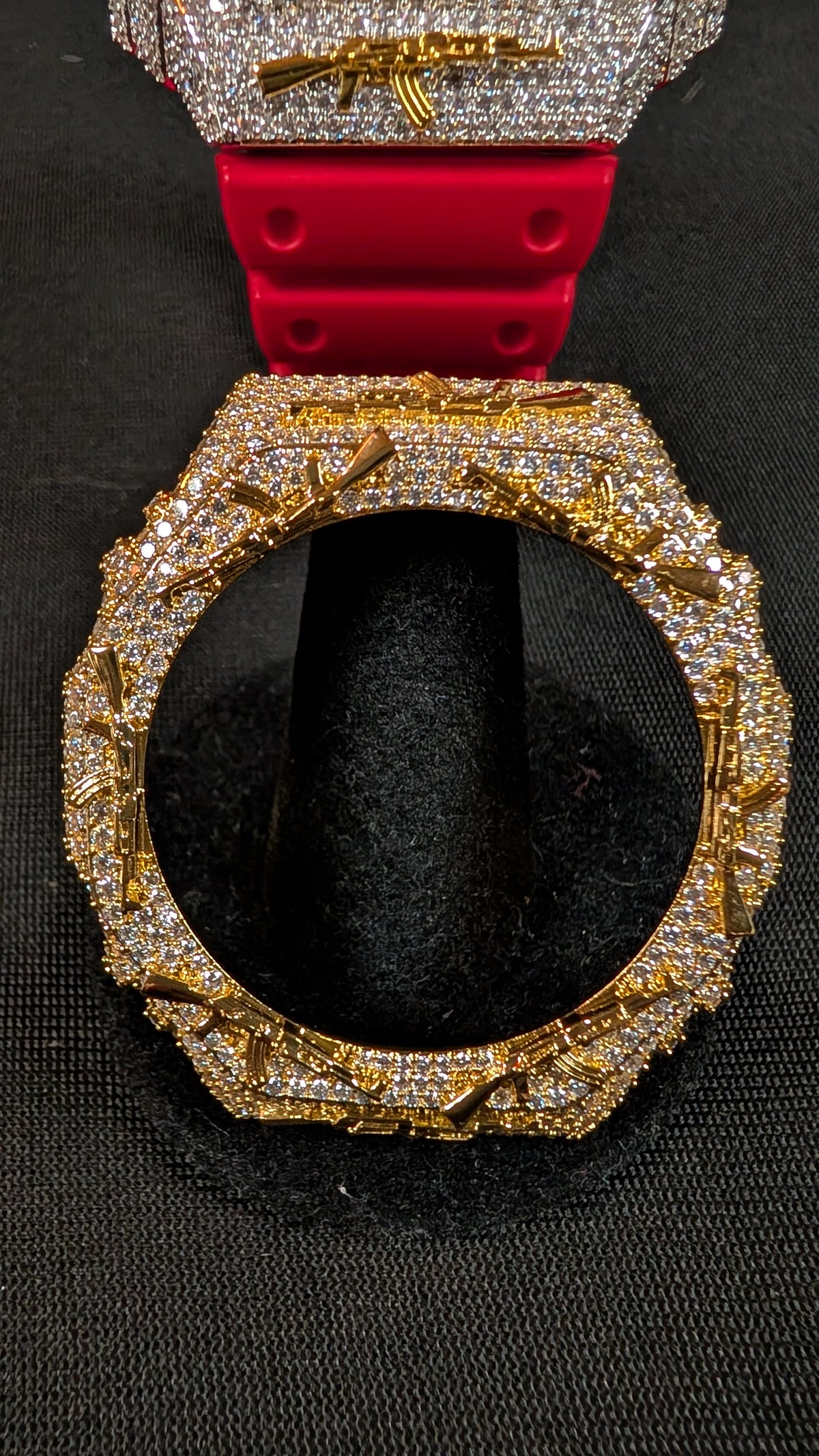 Galactic Ice Cosmic Drip Moissanite Bezel & Buckle Set