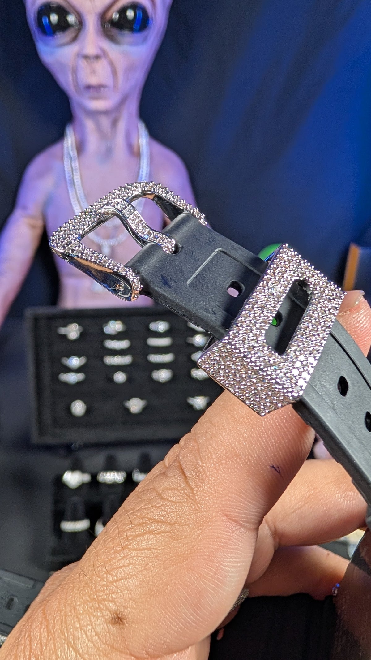 GALACTIC ICE | COSMIC DRIP MOISSANITE WATCH BUCKLE REPLACEMENT