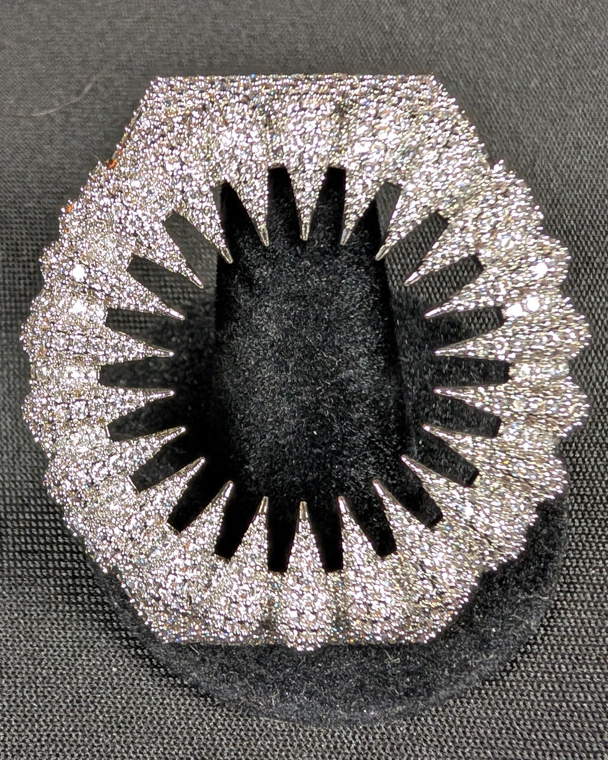 Cosmic Fangs – Gold Plated VVS1 D Color Moissanite GA-2100 Watch Bezel