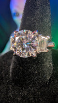 Galactic Ice Celestial Empress 4.13CT Genuine Moissanite S925 Sterling Silver Ring