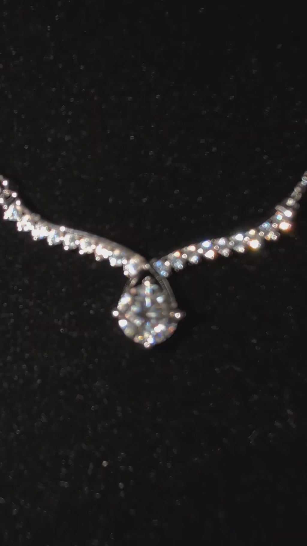 Galactic Ice Moissanite Pendant 1CT Necklace