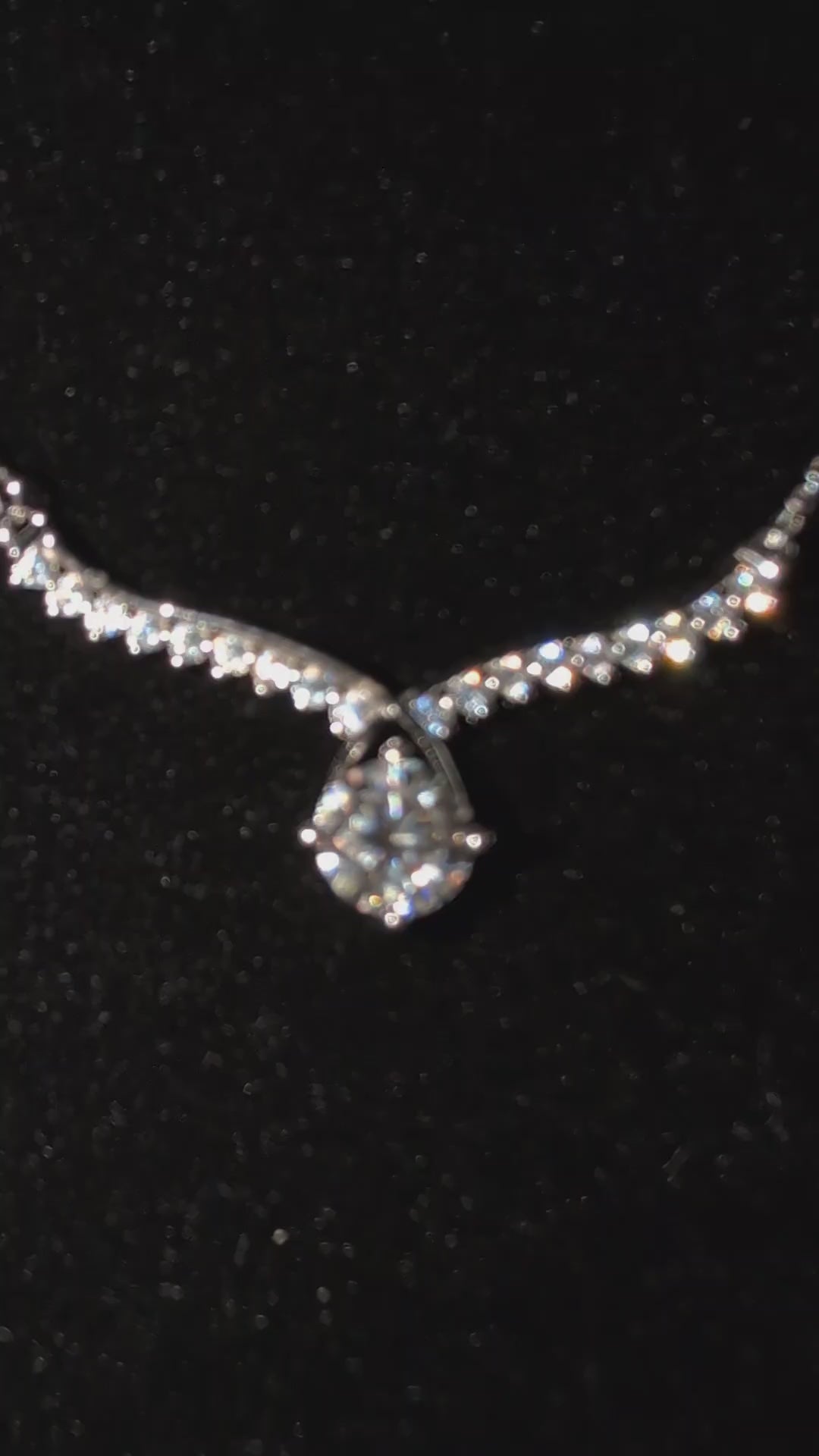 Galactic Ice Moissanite Pendant 1CT Necklace
